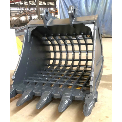 Construction Machinery Parts KX161-2 Excavator Grid Skeleton Sieve Bucket