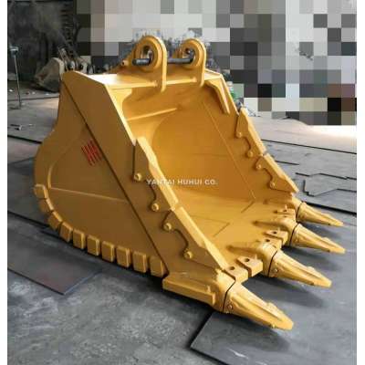 Construction Machinery Parts 324D Rock Bucket Heavy Duty Excavator Bucket